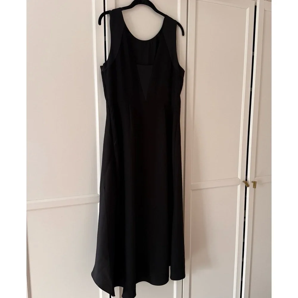Banana Republic women's Banana Black Asymmetrical Dress Womens 10 NEW